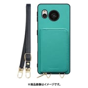 WORK24MPAO-TQ-ASE7P [AQUOS sense7 plus 用 小銭入れ付きスマホケース/ plusUレザー/ストラップ付き ターコイズ]