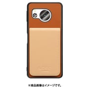 WORK56SCAO-CMBG-ASE8 [AQUOS sense8 用 折り畳み式カードポケット/本革/4枚収納 キャメルベージュ]