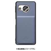 WORK56SCAO-BU-ASE8 [AQUOS sense8 用 折り畳み式カードポケット/本革/4枚収納 ブルー]