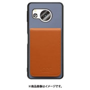 WORK56SCAO-BUCM-ASE8 [AQUOS sense8 用 折り畳み式カードポケット/本革/4枚収納 ブルーキャメル]