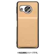 WORK56SCAO-BG-ASE8 [AQUOS sense8 用 折り畳み式カードポケット/本革/4枚収納 ベージュ]
