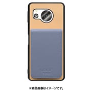 WORK56SCAO-BGBU-ASE8 [AQUOS sense8 用 折り畳み式カードポケット/本革/4枚収納 ベージュブルー]