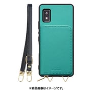 WORK24MPAO-TQ-AWISH [AQUOS wish/wish2 用 小銭入れ付きスマホケース/PUレザー/ストラップ付き ターコイズ]