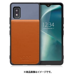 WORK56SCAO-BUCM-AWISH [AQUOS wish/wish2 用 折り畳み式カードポケット/本革/4枚収納 ブルーキャメル]