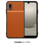 WORK56SCAO-CM-AWISH3 [AQUOS wish3 用 折り畳み式カードポケット/本革/4枚収納 キャメル]