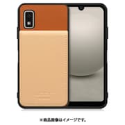 WORK56SCAO-CMBG-AWISH3 [AQUOS wish3 用 折り畳み式カードポケット/本革/4枚収納 キャメルベージュ]