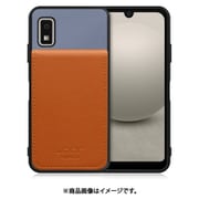 WORK56SCAO-BUCM-AWISH3 [AQUOS wish3 用 折り畳み式カードポケット/本革/4枚収納 ブルーキャメル]
