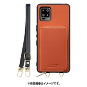 WORK24MPAO-OG-ZERO6 [AQUOS zero6 用 小銭入れ付きスマホケース/PUレザー/ストラップ付き オレンジ]