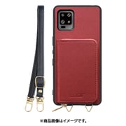 WORK24MPAO-RD-ZERO6 [AQUOS zero6 用 小銭入れ付きスマホケース/PUレザー/ストラップ付き レッド]