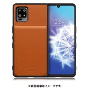 WORK56SCAO-CM-ZERO6 [AQUOS zero6 用 折り畳み式カードポケット/本革/4枚収納 キャメル]