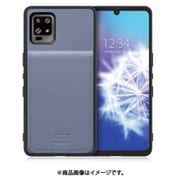 WORK56SCAO-BU-ZERO6 [AQUOS zero6 用 折り畳み式カードポケット/本革/4枚収納 ブルー]