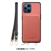 WORK24MPOPP-CSM-OFDX3P [Find X3 Pro 用 小銭入れ付きスマホケース/PUレザー/ストラップ付き コスモス]