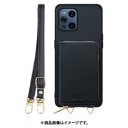 WORK24MPOPP-BK-OFDX3P [Find X3 Pro 用 小銭入れ付きスマホケース/PUレザー/ストラップ付き ブラック]