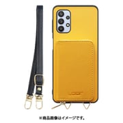 Galaxy A32 用 小銭入れ付きスマホケース/PUレザー/ストラップ付き パンプキン WORK24MPGX-PMP-GA325G