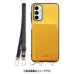 Galaxy M23 用 小銭入れ付きスマホケース/PUレザー/ストラップ付き パンプキン WORK24MPGX-PMP-GM23