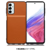 Galaxy M23 用 折り畳み式カードポケット/本革/4枚収納 キャメル WORK56SCGX-CM-GM23