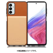 Galaxy M23 用 折り畳み式カードポケット/本革/4枚収納 キャメルベージュ WORK56SCGX-CMBG-GM23