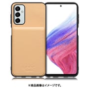 Galaxy M23 用 折り畳み式カードポケット/本革/4枚収納 ベージュ WORK56SCGX-BG-GM23