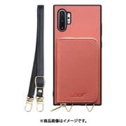 Galaxy Note10+ 用 小銭入れ付きスマホケース/PUレザー/ストラップ付き コスモス WORK24MPGX-CSM-N10P