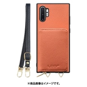 Galaxy Note10+ 用 小銭入れ付きスマホケース/本革/ストラップ付き フラミンゴ WORK25MPGX-FM-N10P