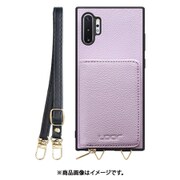 Galaxy Note10+ 用 小銭入れ付きスマホケース/本革/ストラップ付き ラベンダー WORK25MPGX-PL-N10P