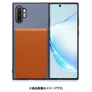 Galaxy Note10+ 用 折り畳み式カードポケット/本革/4枚収納 ブルーキャメル WORK56SCGX-BUCM-N10P