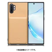 Galaxy Note10+ 用 折り畳み式カードポケット/本革/4枚収納 ベージュ WORK56SCGX-BG-N10P