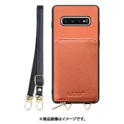 Galaxy S10+ 用 小銭入れ付きスマホケース/本革/ストラップ付き フラミンゴ WORK25MPGX-FM-S10P