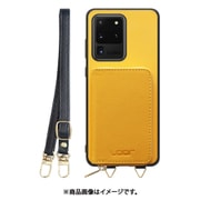 Galaxy S20 Ultra 用 小銭入れ付きスマホケース/PUレザー/ストラップ付き パンプキン WORK24MPGX-PMP-GS20U