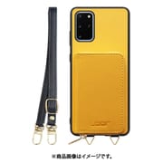 Galaxy S20+ 用 小銭入れ付きスマホケース/PUレザー/ストラップ付き パンプキン WORK24MPGX-PMP-GS20P
