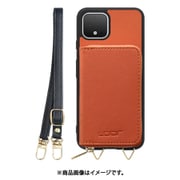 WORK24MPGG-OG-PX4 [Google Pixel4 用 小銭入れ付きスマホケース/PUレザー/ストラップ付き オレンジ]