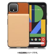 WORK56SCGG-CMBG-PX4 [Google Pixel4 用 折り畳み式カードポケット/本革/4枚収納 キャメルベージュ]