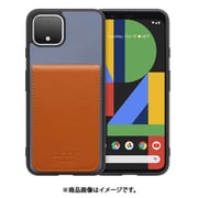 WORK56SCGG-BUCM-PX4 [Google Pixel4 用 折り畳み式カードポケット/本革/4枚収納 ブルーキャメル]