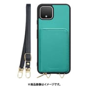 WORK24MPGG-TQ-PX4XL [Google Pixel4XL 用 小銭入れ付きスマホケース/PUレザー/ストラップ付き ターコイズ]