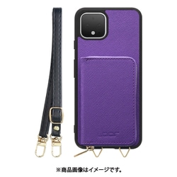 WORK24MPGG-VL-PX4XL [Google Pixel4XL 用 小銭入れ付きスマホケース/PUレザー/ストラップ付き バイオレット]