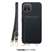 WORK24MPGG-BK-PX4XL [Google Pixel4XL 用 小銭入れ付きスマホケース/PUレザー/ストラップ付き ブラック]