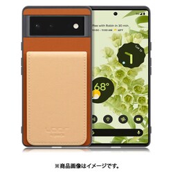 WORK56SCGG-CMBG-GPX6 [Google Pixel6 用 折り畳み式カードポケット/本革/4枚収納 キャメルベージュ]
