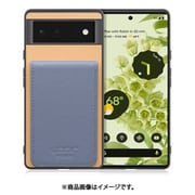 WORK56SCGG-BGBU-GPX6 [Google Pixel6 用 折り畳み式カードポケット/本革/4枚収納 ベージュブルー]