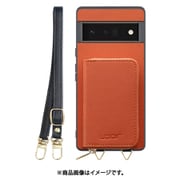WORK24MPGG-OG-GPX6P [Google Pixel6 Pro 用 小銭入れ付きスマホケース/PUレザー/ストラップ付き オレンジ]