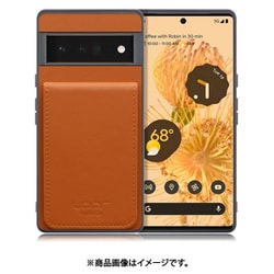 WORK56SCGG-CM-GPX6P [Google Pixel6 Pro 用 折り畳み式カードポケット/本革/4枚収納 キャメル]