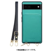 WORK24MPGG-TQ-GPX6A [Google Pixel6a 用 小銭入れ付きスマホケース/PUレザー/ストラップ付き ターコイズ]