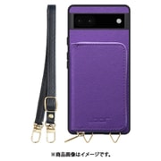 WORK24MPGG-VL-GPX6A [Google Pixel6a 用 小銭入れ付きスマホケース/PUレザー/ストラップ付き バイオレット]