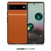 WORK56SCGG-CM-GPX6A [Google Pixel6a 用 折り畳み式カードポケット/本革/4枚収納 キャメル]