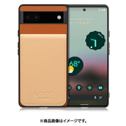 WORK56SCGG-CMBG-GPX6A [Google Pixel6a 用 折り畳み式カードポケット/本革/4枚収納 キャメルベージュ]