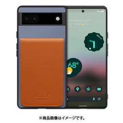 WORK56SCGG-BUCM-GPX6A [Google Pixel6a 用 折り畳み式カードポケット/本革/4枚収納 ブルーキャメル]