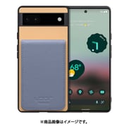 WORK56SCGG-BGBU-GPX6A [Google Pixel6a 用 折り畳み式カードポケット/本革/4枚収納 ベージュブルー]