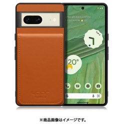 WORK56SCGG-CM-GPX7 [Google Pixel7 用 折り畳み式カードポケット/本革/4枚収納 キャメル]