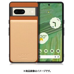 WORK56SCGG-CMBG-GPX7 [Google Pixel7 用 折り畳み式カードポケット/本革/4枚収納 キャメルベージュ]