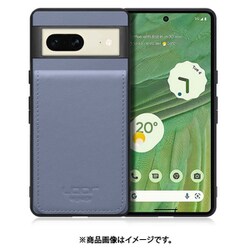 WORK56SCGG-BU-GPX7 [Google Pixel7 用 折り畳み式カードポケット/本革/4枚収納 ブルー]