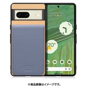 WORK56SCGG-BGBU-GPX7 [Google Pixel7 用 折り畳み式カードポケット/本革/4枚収納 ベージュブルー]